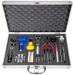 Watch Repair Kit with Reusable Aluminum Box 